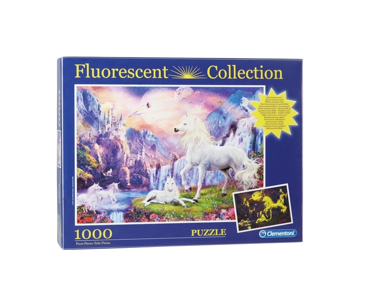Puzzle 3D / fluorescent, 1000 piese, 10 modele