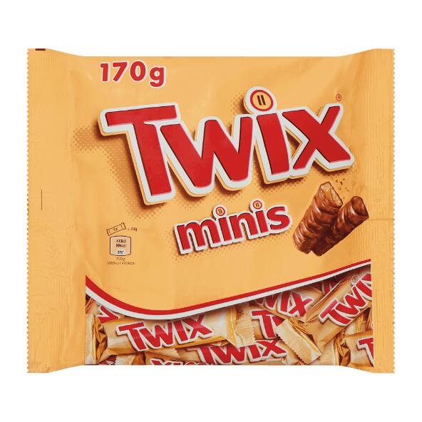 Mars, Twix, Snickers mini's
of candybars