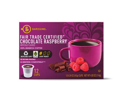 Barissimo Chocolate Raspberry or Peppermint Coffee Cups