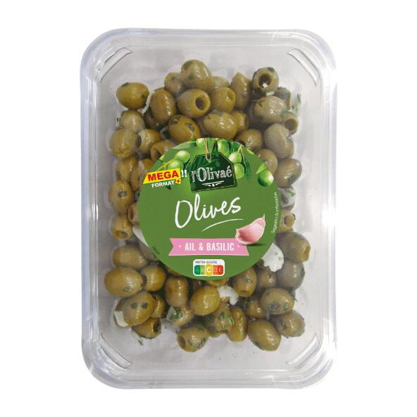 OLIVAÉ(R) 				Olives ail & basilic