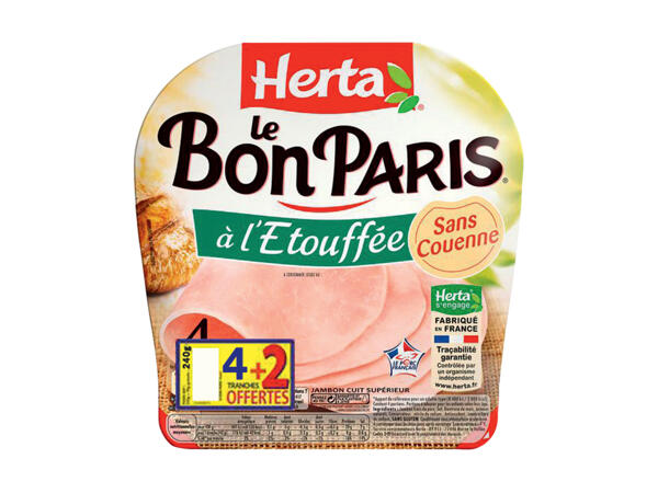 Herta Le Bon Paris jambon à l'étouffée