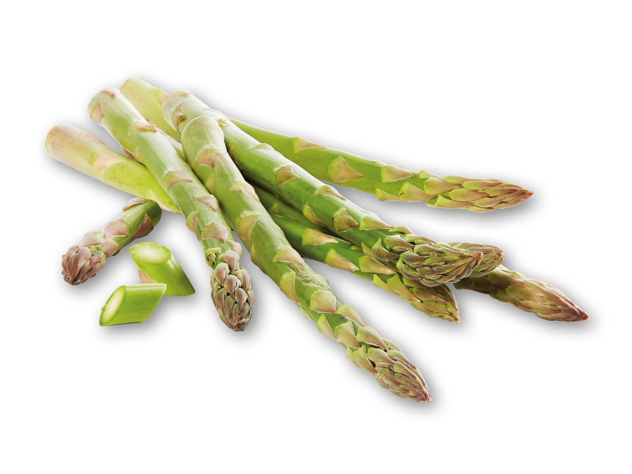 Nyhøstede grønne asparges