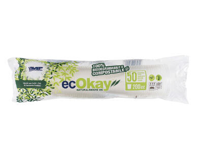 ECOKAY 
 Bicchieri biodegradabili 200 ml