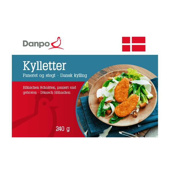 Danske kyllingenuggets, -pinde eller kylletter