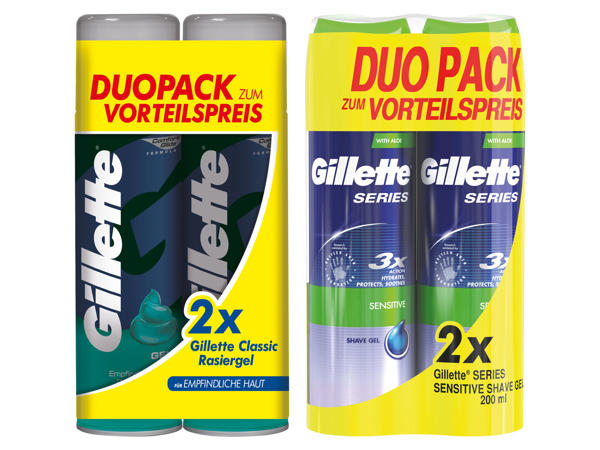 GILLETTE Rasiergel Duo-Pack