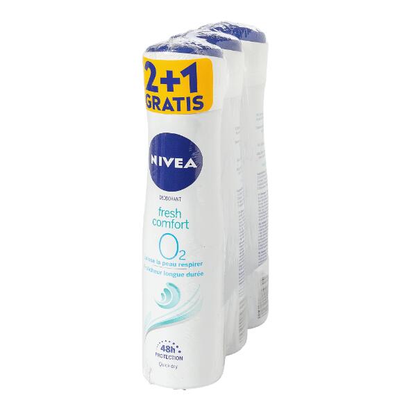 NIVEA(R) 				Deodorant für Damen, 3 St.