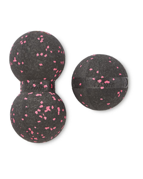 8cm Black/Pink Massage Ball Set