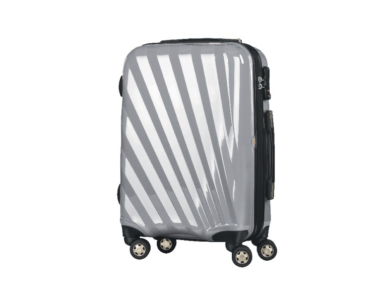 Red/Black/Blue or Silver Polycarbonate Suitcase