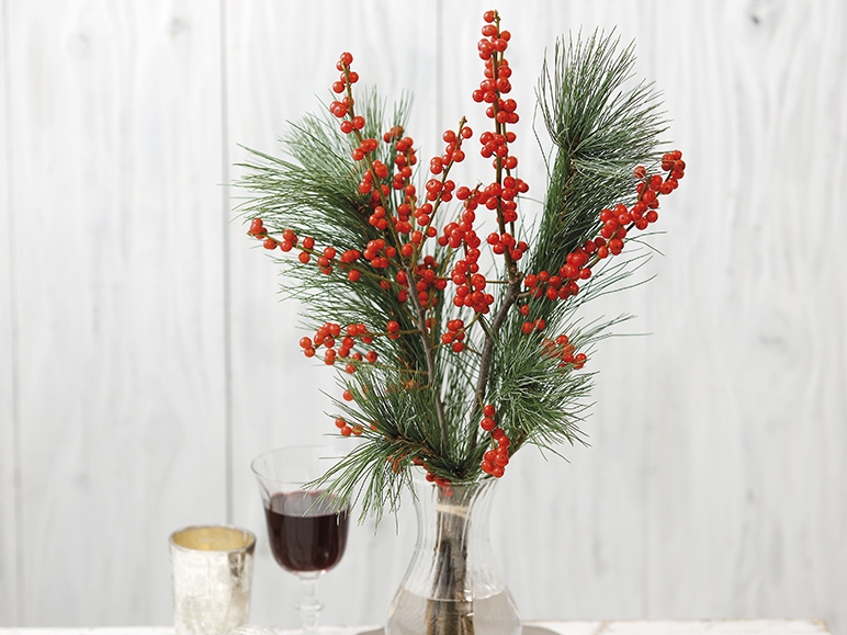 Berry and Pine Bouquet