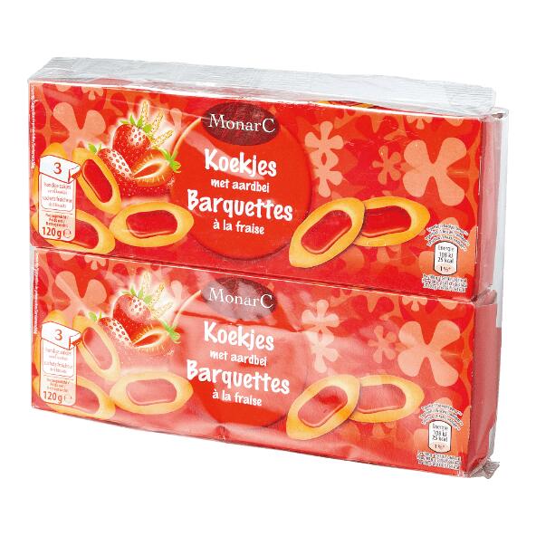 MONARC(R) 				Biscuits à la fraise, pack de 2
