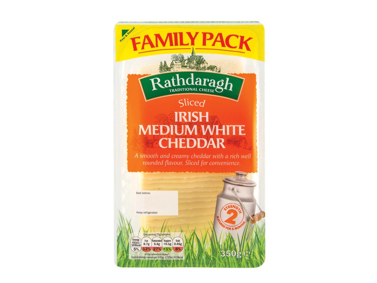 RATHDARAGH Irish Medium White Cheddar Slices