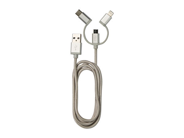 Silvercrest 3-In-1 Charging & Data Transfer Cable1