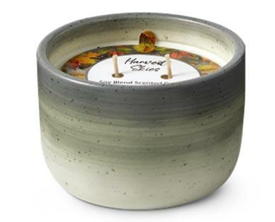 Huntington Home 
 Painted Ceramic Candle