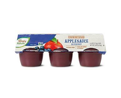 Simply Nature Applesauce Cups Granny Smith or Blueberry