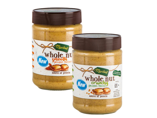 Wholenut Peanut Butter Creamy/Crunchy