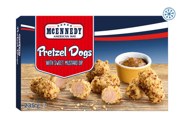 Mcennedy Pretzel Dogs with Sweet Mustard Dip
