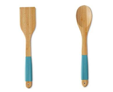 Crofton Bamboo Utensils with Silicone Handles