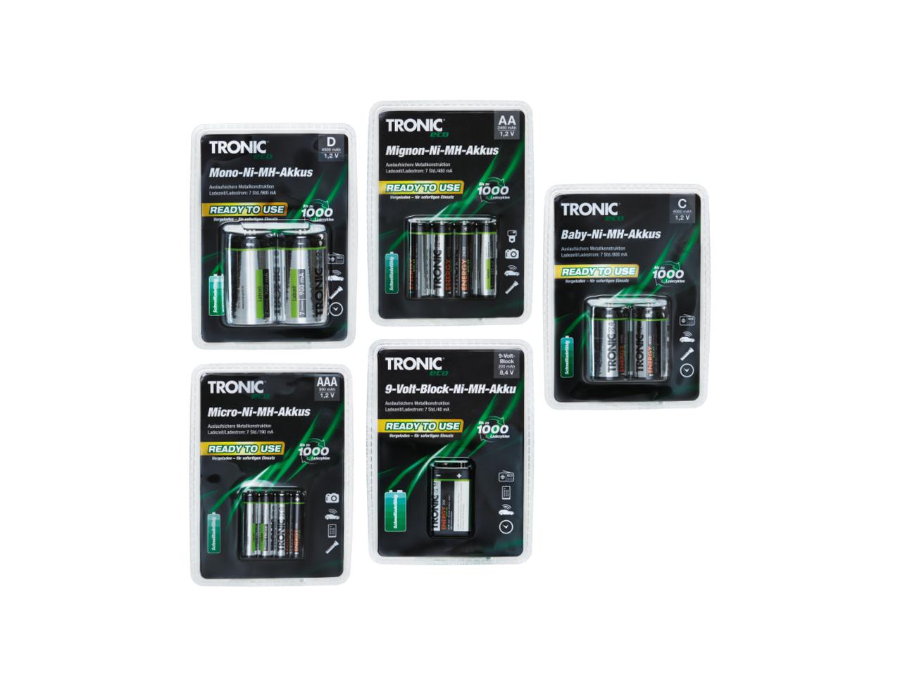TRONIC AA Ni-MH Rechargeable Batteries