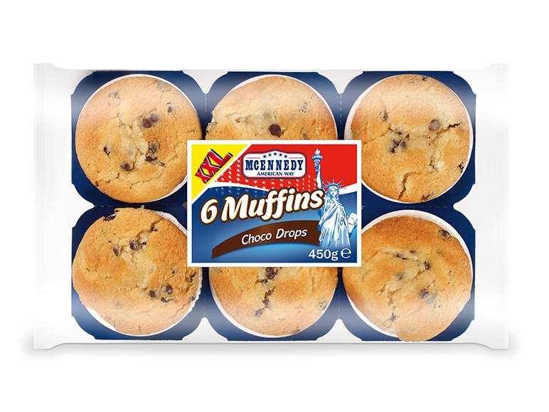 Muffins avec morceaux de chocolat