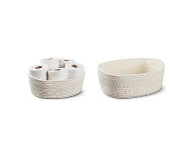 Huntington Home Medium or 2-Pack Small Cotton Rope Baskets