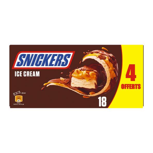 SNICKERS(R) 				18 barres glacées