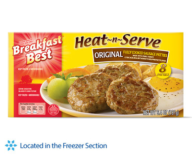 Breakfast Best Heat-n-Serve Sausage Patties