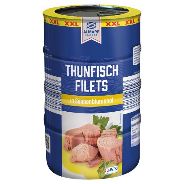 ALMARE Thunfischfilets 740 g, 4er-Packung