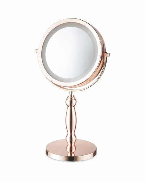 Classic Rose Gold LED Beauty Mirror