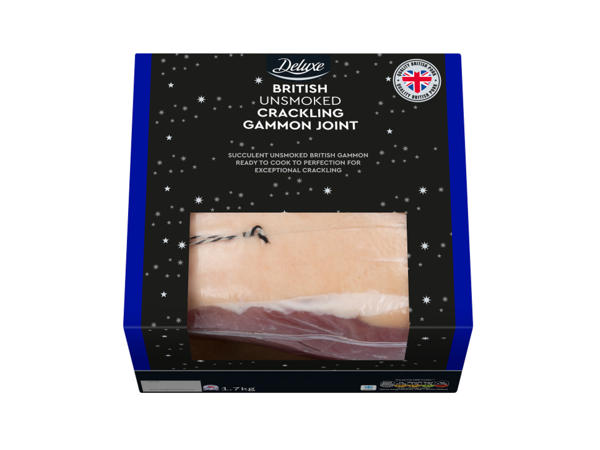 Deluxe British Unsmoked Gammon Joint with Crackling