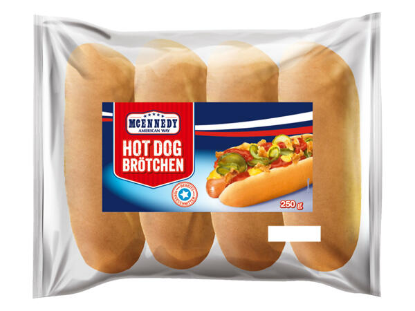 Hot Dog Brötchen, 4er