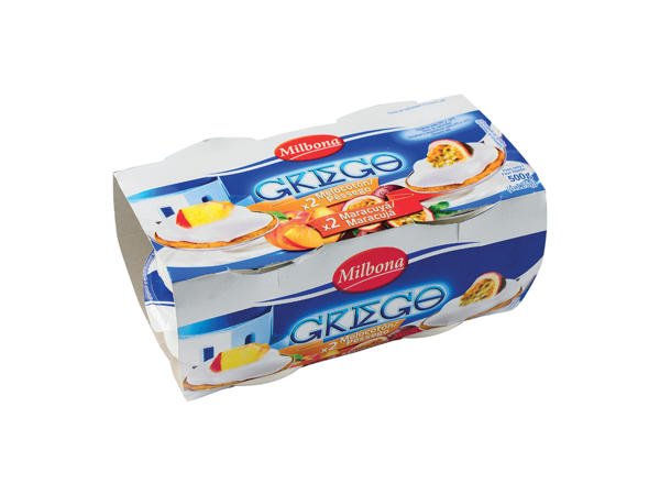 Milbona(R) Iogurte Grego Pêssego/Maracujá