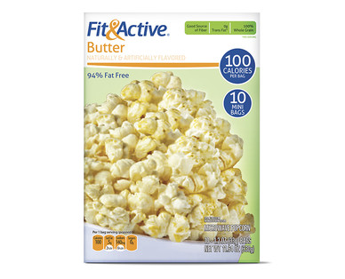 Fit & Active 94% Fat Free Mini Microwave Popcorn Bags