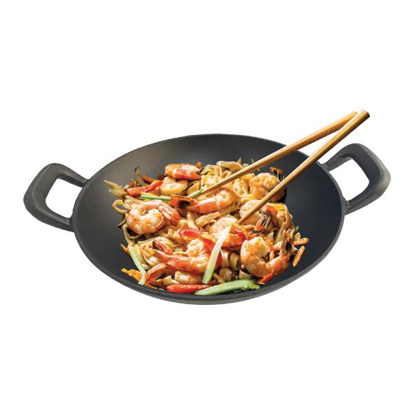 HomeCreation 				Gietijzeren BBQ-wok