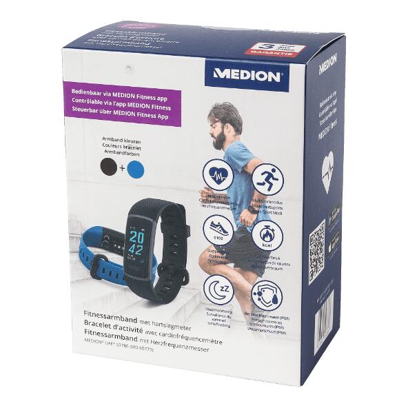MEDION(R) LIFE(R) 				Bracelet fitness avec cardiofréquencemètre