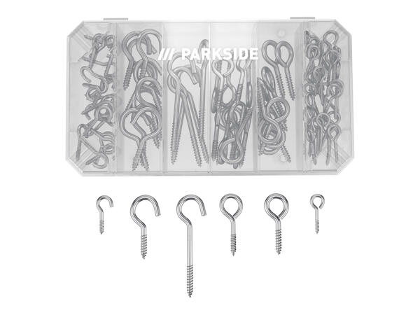Assorted Hooks, Washers or Hex Nuts