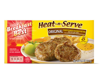 Breakfast Best Heat-n-Serve Sausage Patties