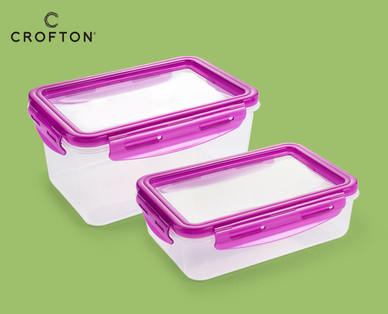 CROFTON Frischhaltedosen mit flexiblem Deckel, 2-teilig