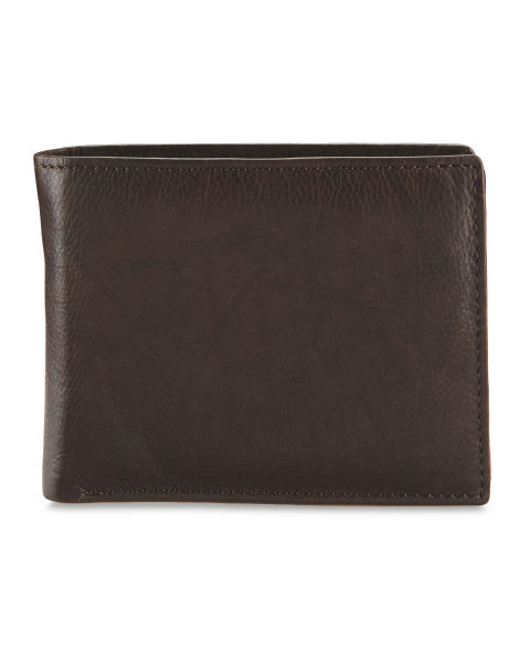 Avenue Dark Brown Leather Wallet