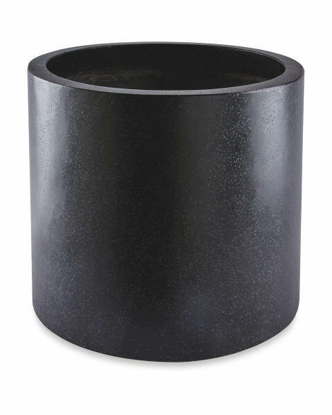 Black Round Terrazzo Plant Pot