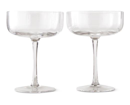 Crofton 
 2-Pack Crystal Wine or Cocktail Glasses