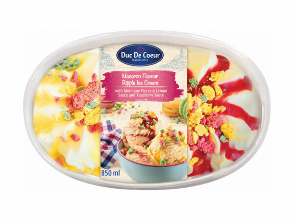 Înghețată cu macarons / Crème Brûlée