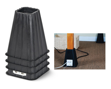 Easy Home Bed Risers With USB Ports & Outlets