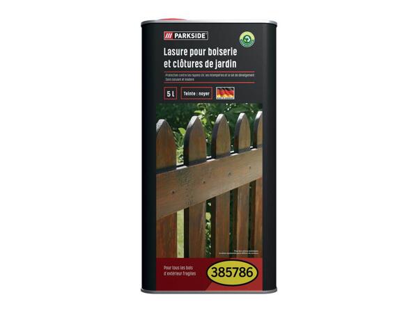 Gel de protection pour bois ou lasure pour boiserie et clôtures de jardin