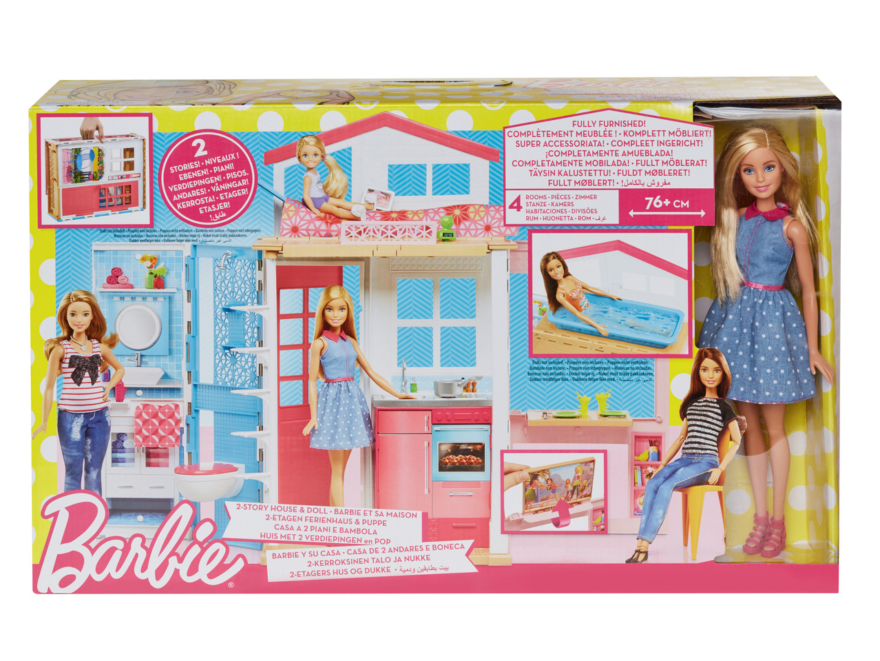 Barbie House & Doll Set