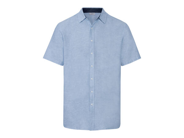 Men's Linen Short-Sleeved Shirt