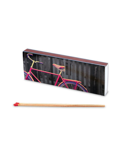 Bike Print Extra Long Safety Matches