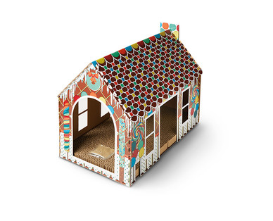 Heart to Tail Holiday Cat Scratching Playhouse or Activity Box