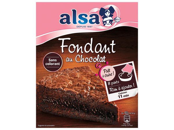Alsa préparation liquide fondant chocolat