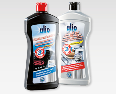 Nettoyant pour vitrocéramique, acier inoxydable et métal coloré 3 en 1 ALIO