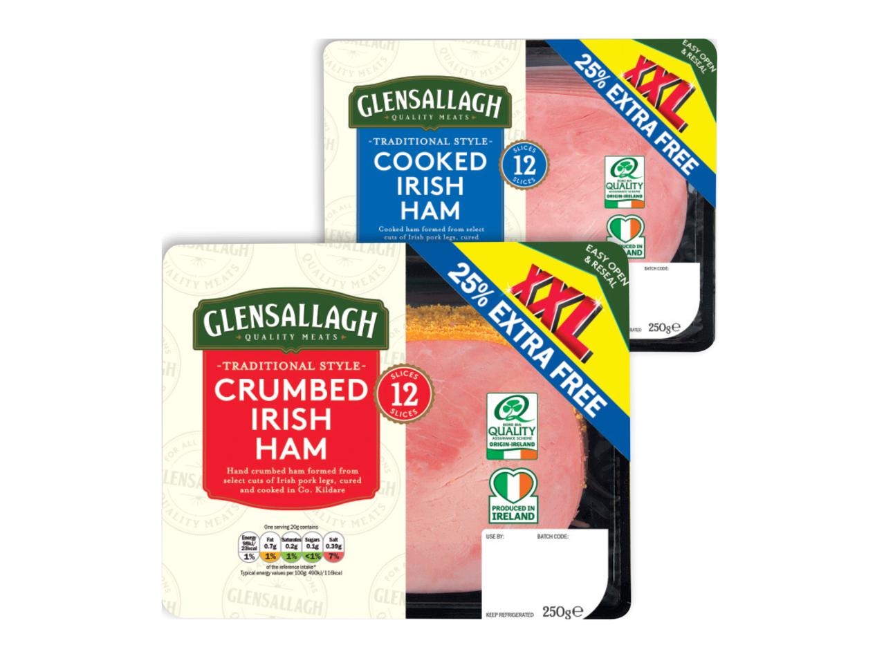GLENSALLAGH Traditional Style Crumbed/Cooked Ham
